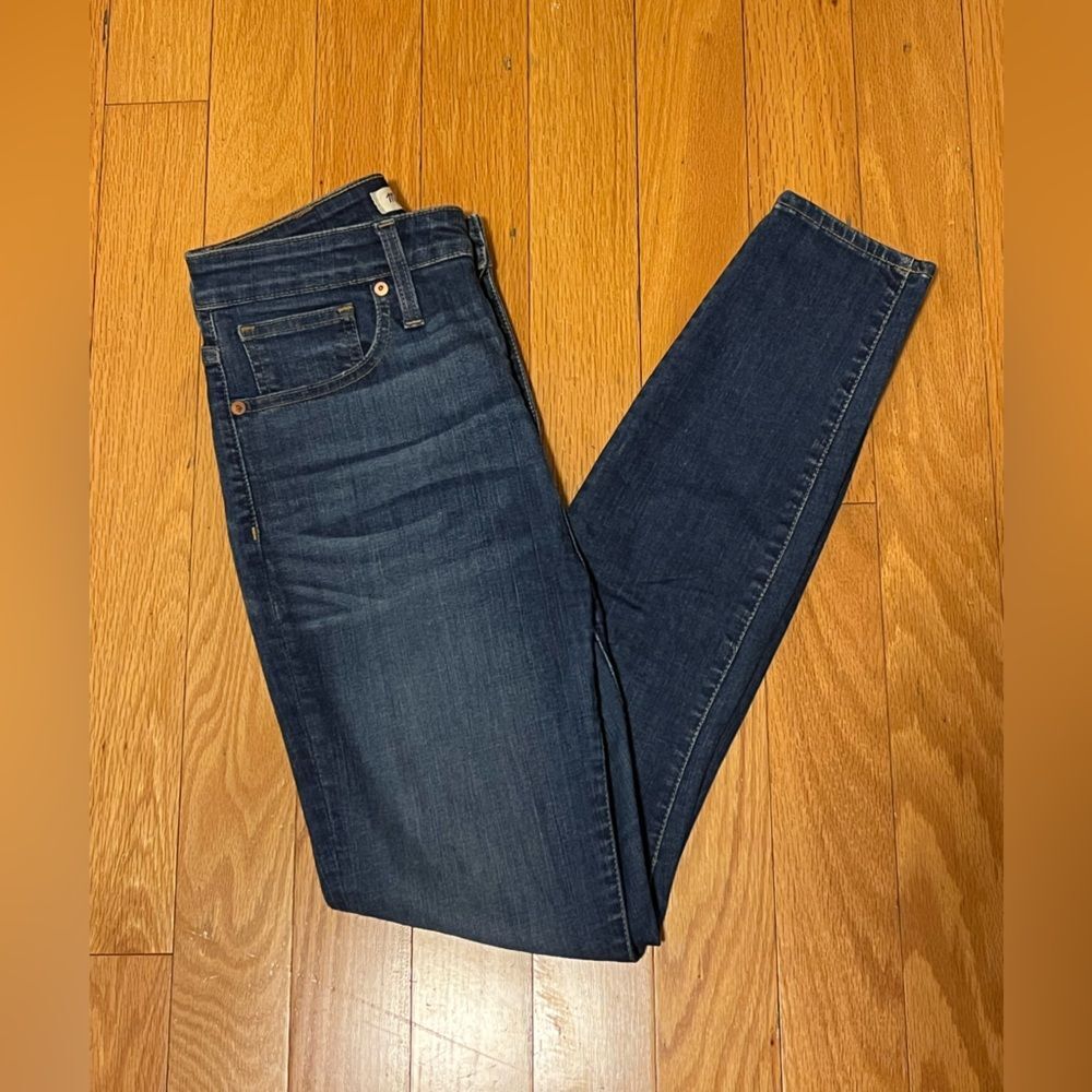 Madewell Curvy High Rise Skinny Jeans Size 28 Dark Wash - Picture 2 of 8